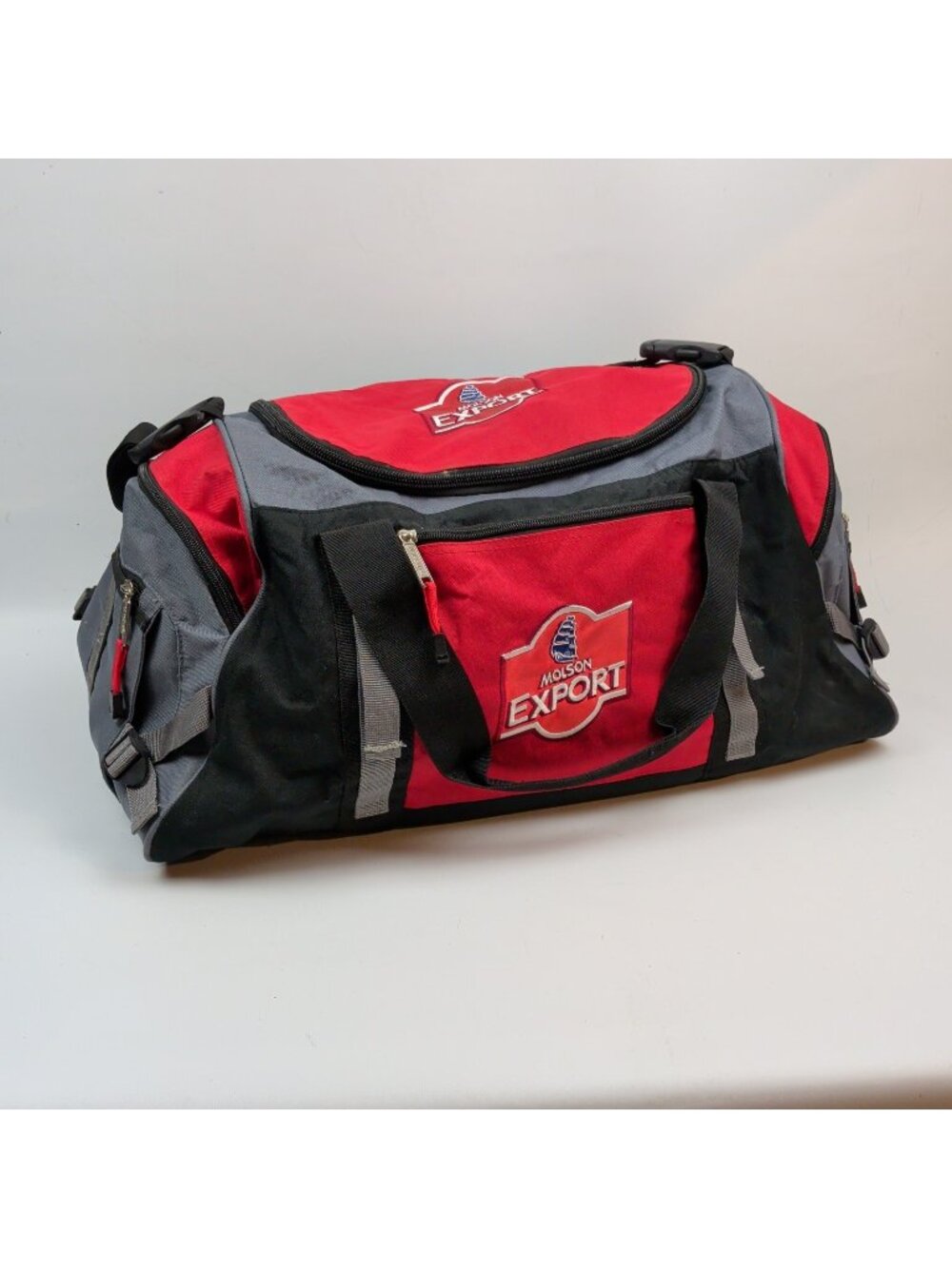 Vintage Y2K / Molson Export Beer Travel Duffel Bag Sports Gorpcore Tech Hockey